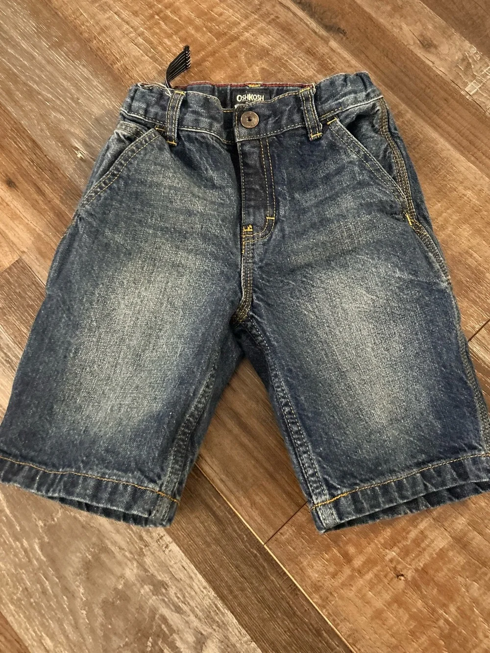 50%offw❤️Oshkosh b Gosh Boys Demin Carpenter Shorts 7 adjustable waist